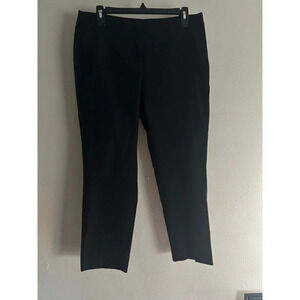 NWT- J. Jill Black Pants Cotton Spandex Stretch Size 10P Casual Work